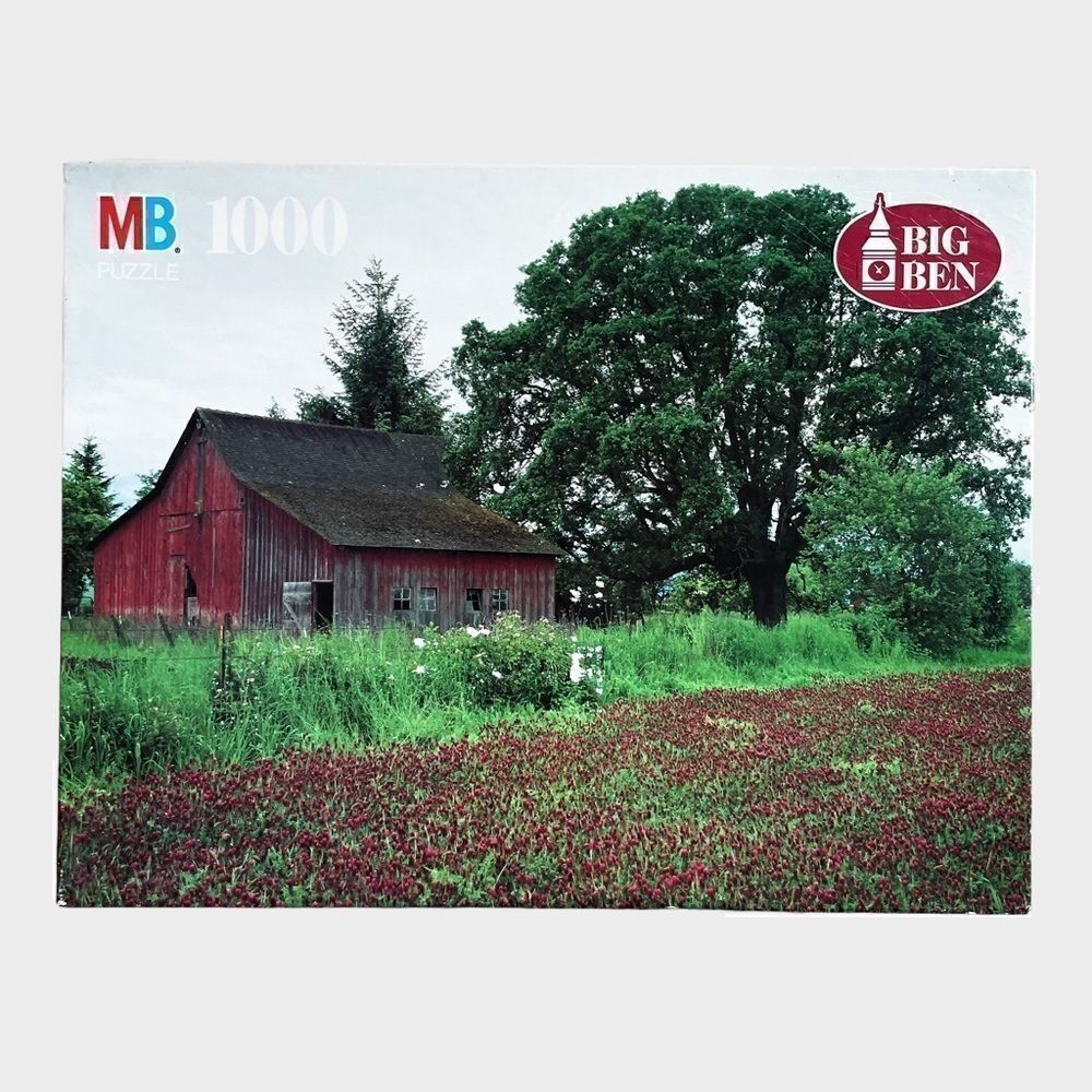 MB Big Ben “Barn, Willamette Valley, OR” 1000 Piece Puzzle Unopened Jigsaw